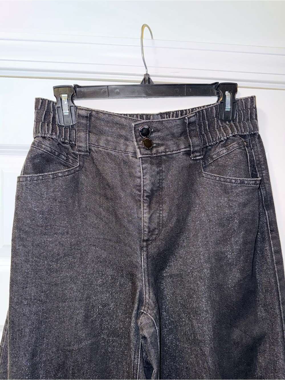 Democracy Black and Gray Jeans with Logo Tag - Picture 3 of 7